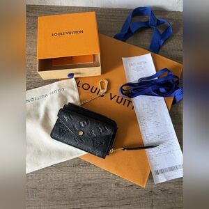 Louis Vuitton Card Holder Recto Verso Black